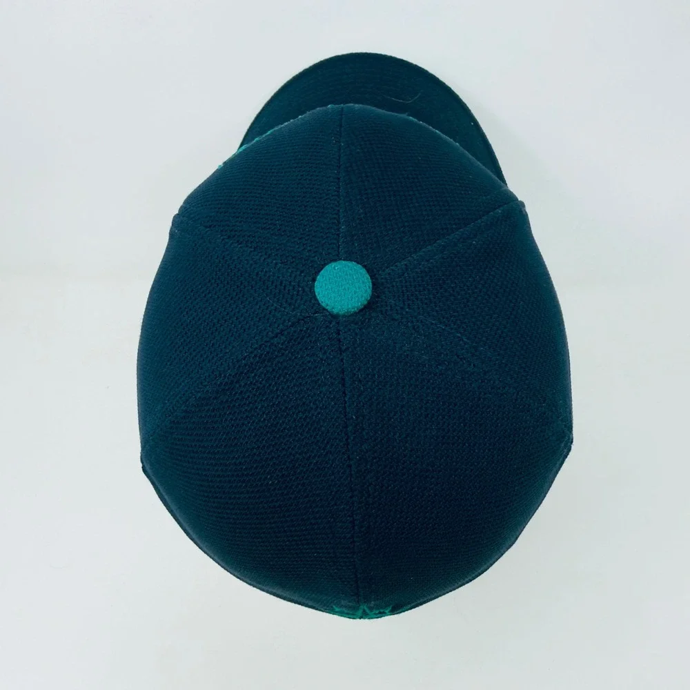 Nike Seattle Mariners Flexfit Hat Mens Navy Blue Teal Mesh MLB Baseball Cap L/XL